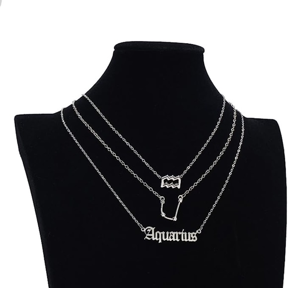 3pcs Gold Cancer Zodiac Sign Necklace - Picture 4 of 4